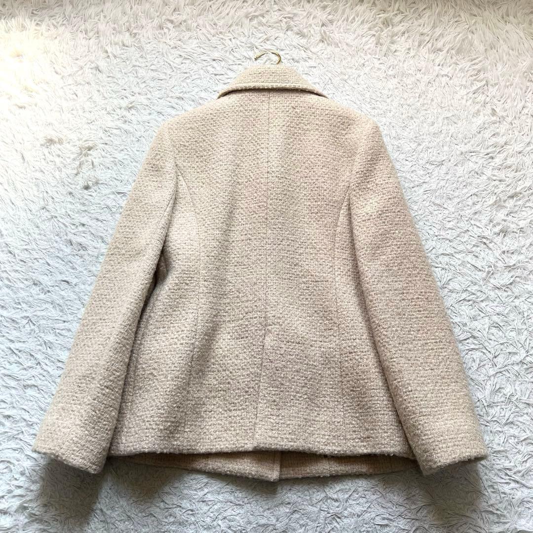 未使用品級 バーバリーロンドン ショートコート ジャケット モヘア混 38