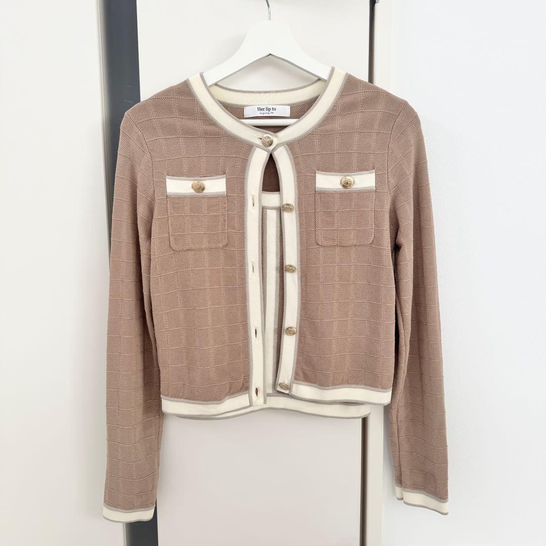 トップス herlipto Siena Bicolor Knit Set