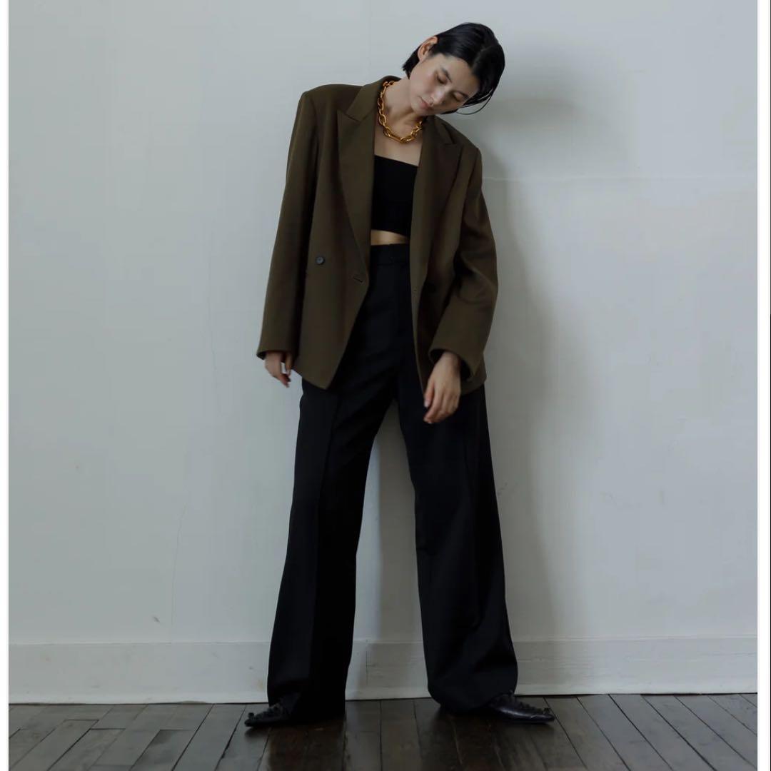 ジャケット・アウター Double breasted blazer (-olive brown-)