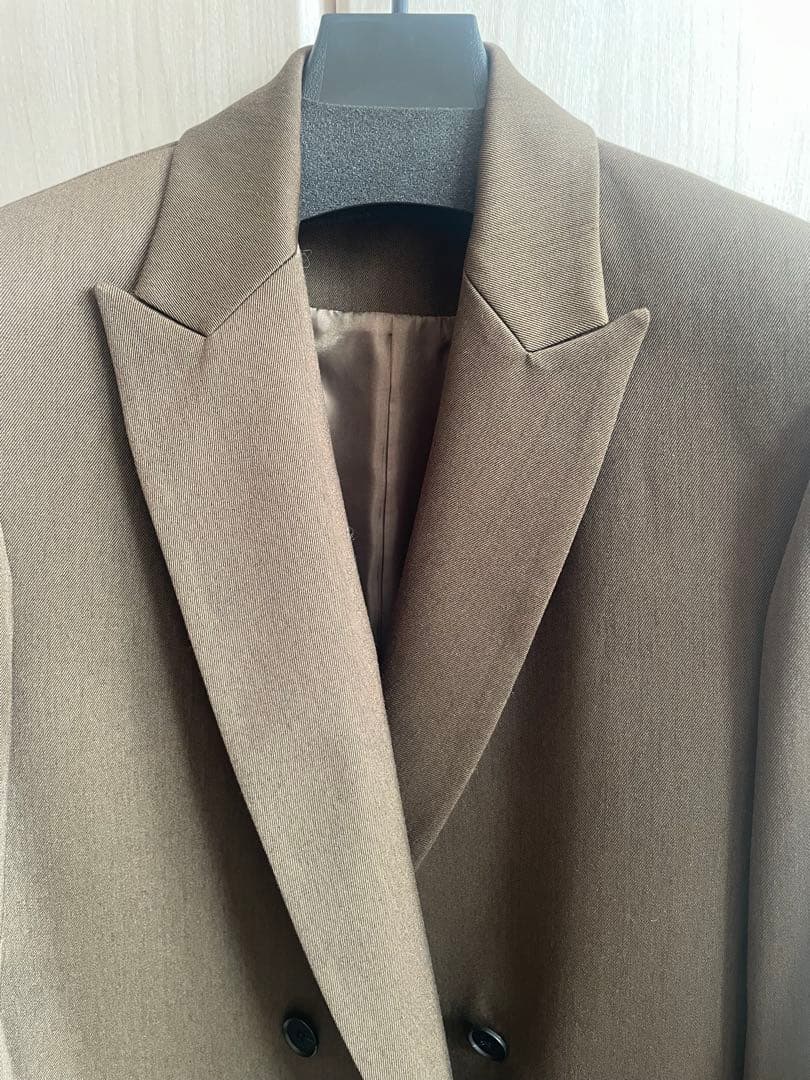 ジャケット・アウター Double breasted blazer (-olive brown-)