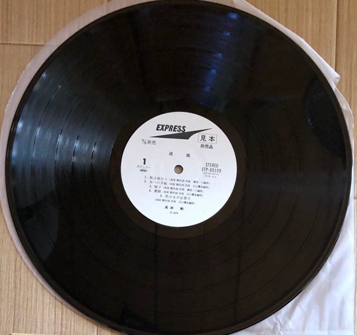 長渕剛　逆流　LPレコード　見本盤