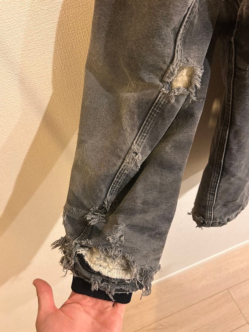 襤褸•墨黒 Carhartt トラディショナル コート ジャケット BLK M