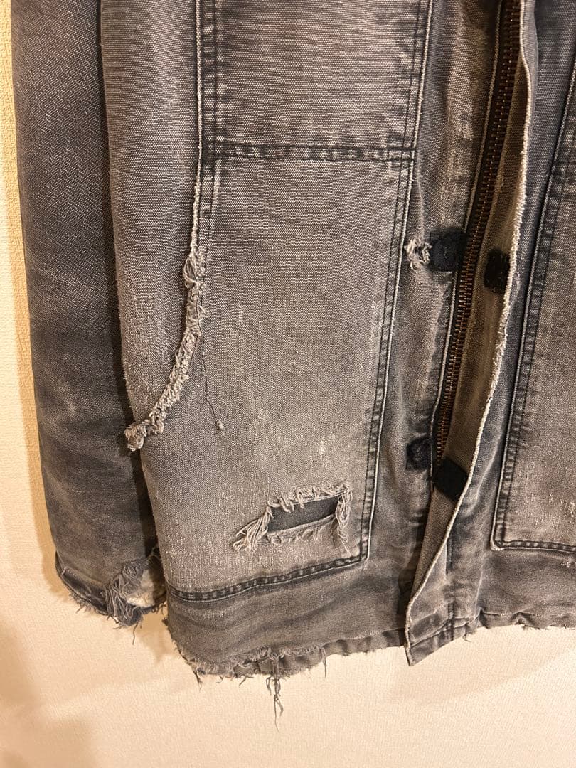 襤褸•墨黒 Carhartt トラディショナル コート ジャケット BLK M
