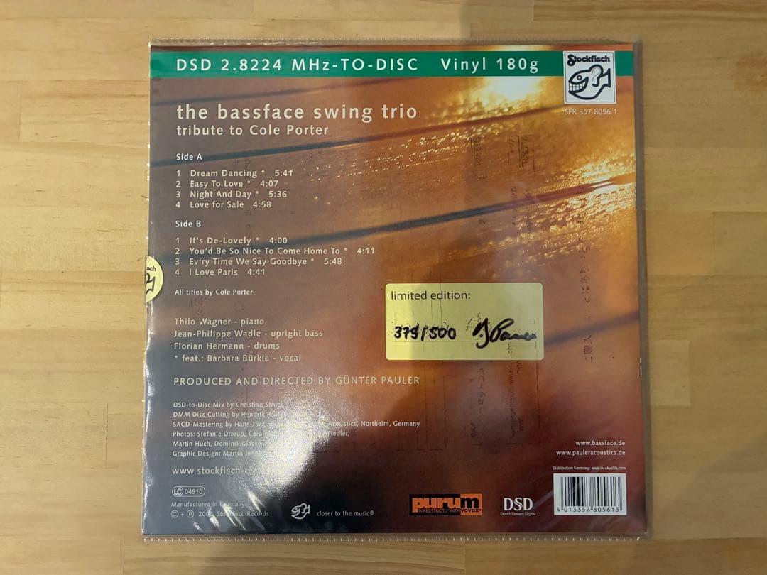 洋楽 THE BASSFACE SWING TRIO LP+ CD