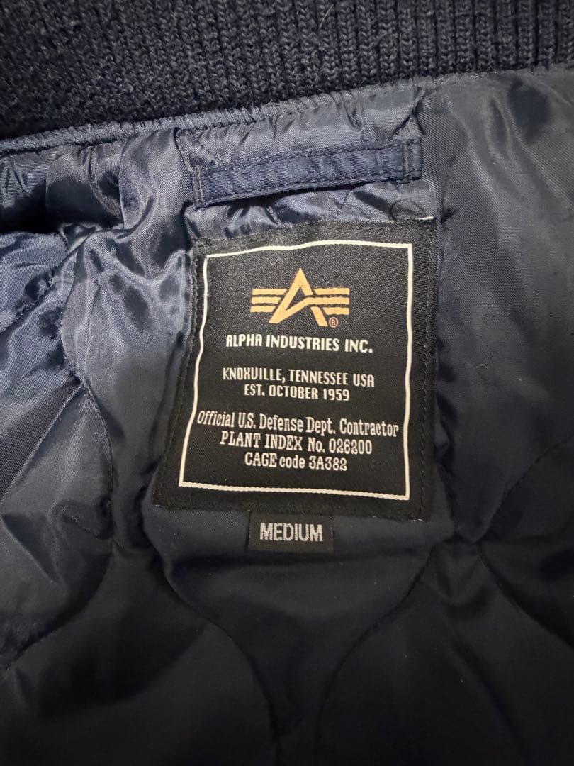ALPHA INDUSTRIES MA-1 フライトジャケット M ネイビー