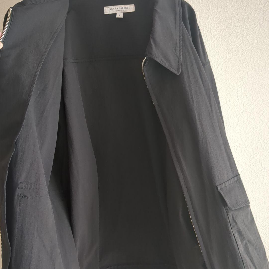 アーバンリサーチ　L　ジップアップブルゾン　ジャケット　アウター　メンズ　黒