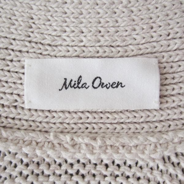 Mila Owen／ミラオーウェン　厚手コットン　羽織り　ニットカーディガン　F