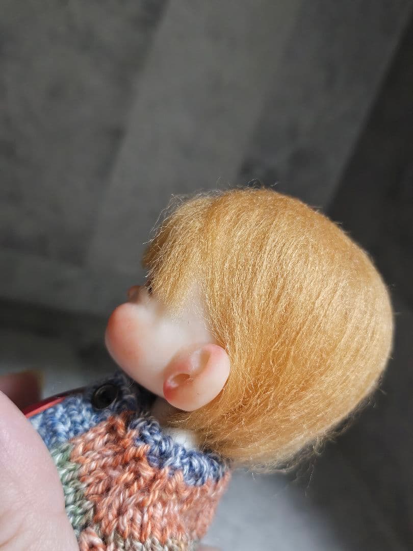 ふ*。様 創作人形 創作ヘッド 【 福をそっと運ぶ、中性的で小さな存在 】ハンド