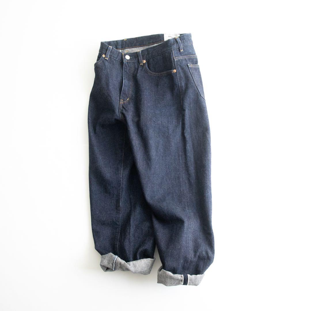 YAECA MEN ワイドストレートデニムパンツ インディゴ 30 13-14W