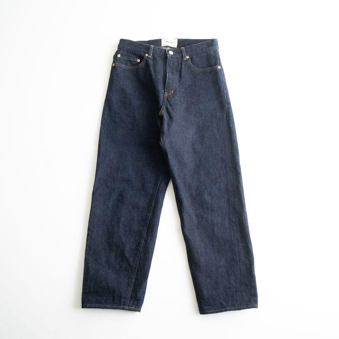 YAECA MEN ワイドストレートデニムパンツ インディゴ 30 13-14W