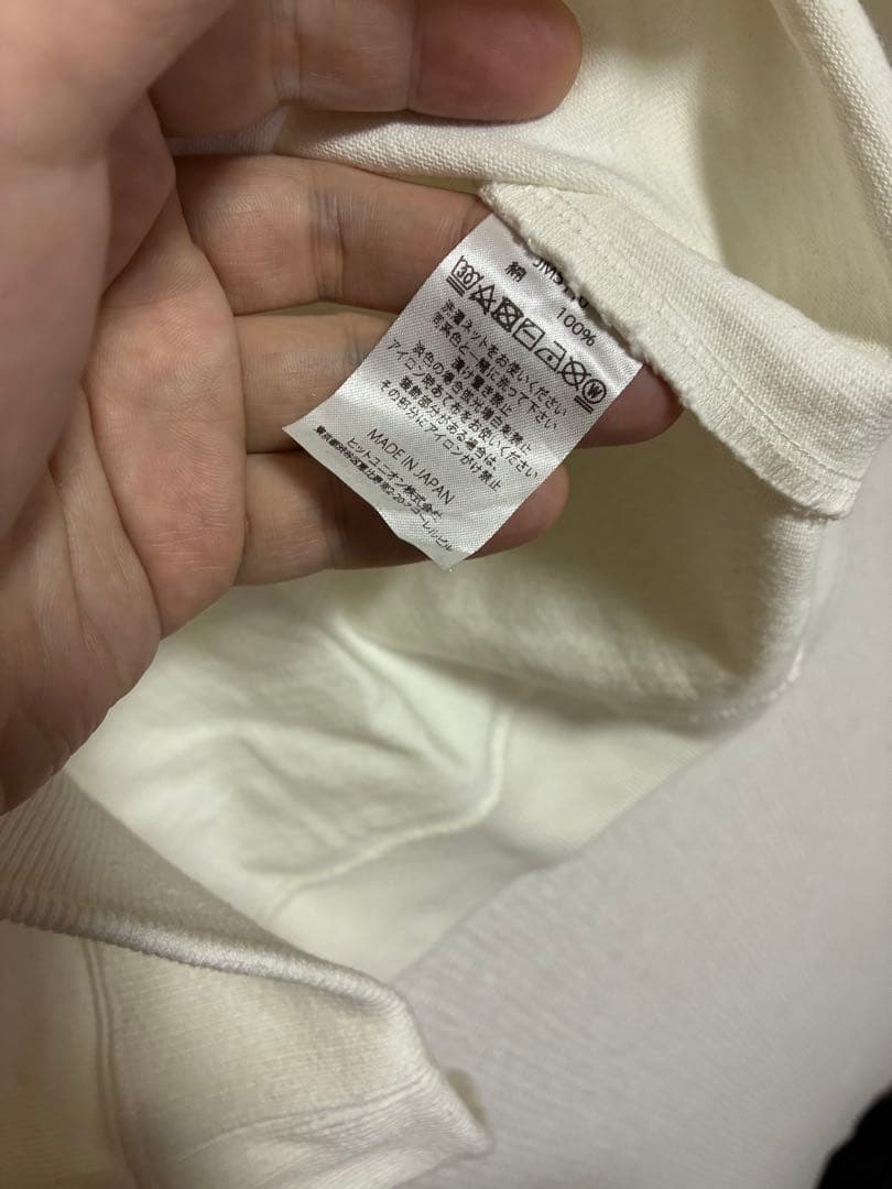 キムタク着JACKMAN Dotsume T-Shirt Off whiteM