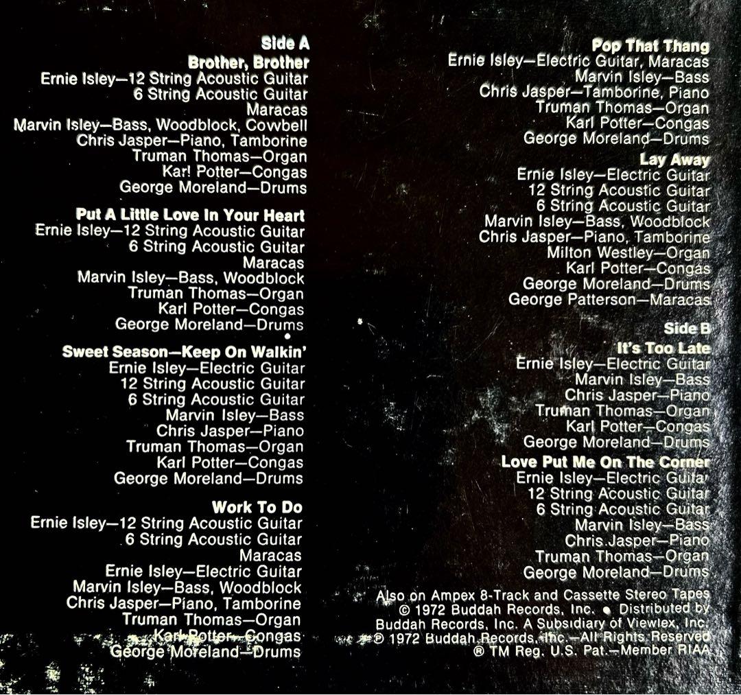 Isley Brothers Brother,Brotherメロウ傑作USオリ盤
