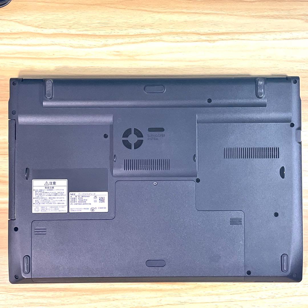 Windowsノート本体 NEC LAVIE/Corei7/16GB/SSD+HDD/Blu-ray