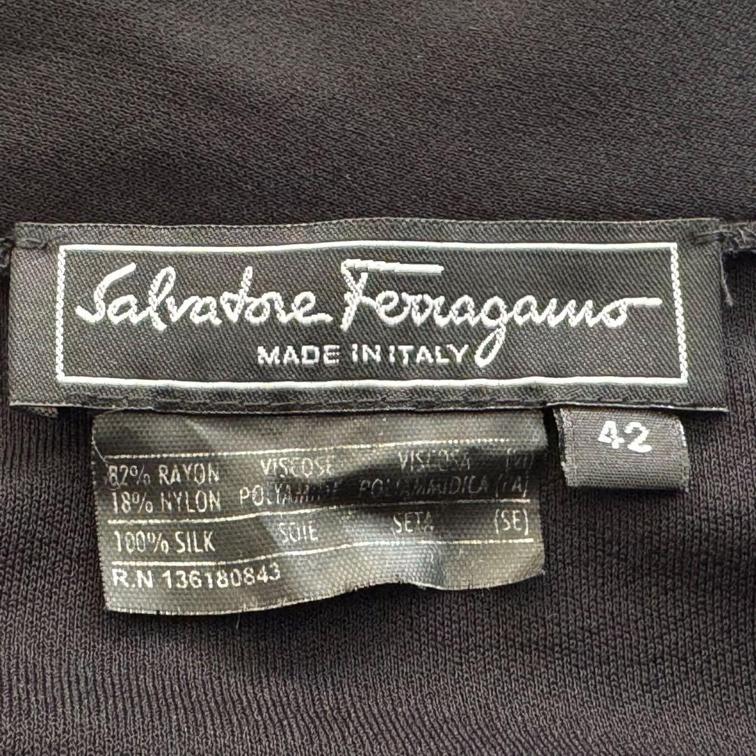 みるく Salvatore Ferragamo ワンピース ドレスブラック