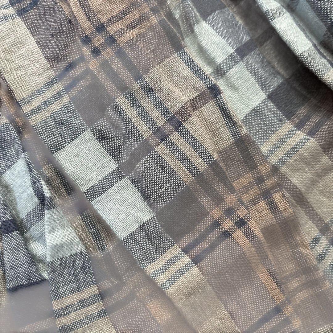ボ*ン様 春色⭐︎美品ICHI Antiquites チェックリネンスカートロン