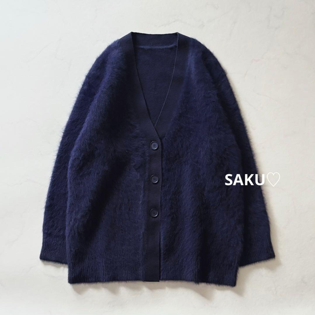 MMRR❣️美品❣️定価3.7万 ICB フォックスカシミヤ カーディガン S