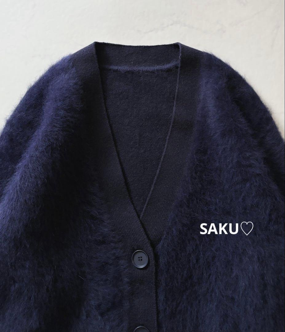 MMRR❣️美品❣️定価3.7万 ICB フォックスカシミヤ カーディガン S