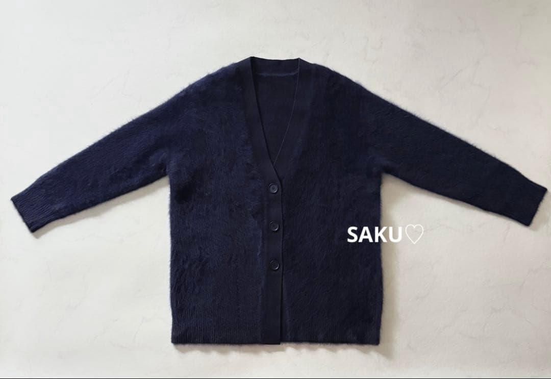 MMRR❣️美品❣️定価3.7万 ICB フォックスカシミヤ カーディガン S