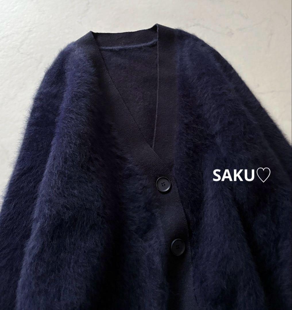 MMRR❣️美品❣️定価3.7万 ICB フォックスカシミヤ カーディガン S