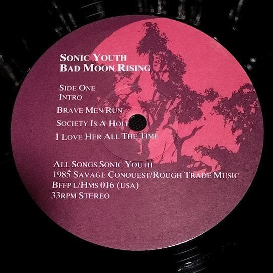 Sonic Youth – Bad Moon Rising LPレコード 再発盤