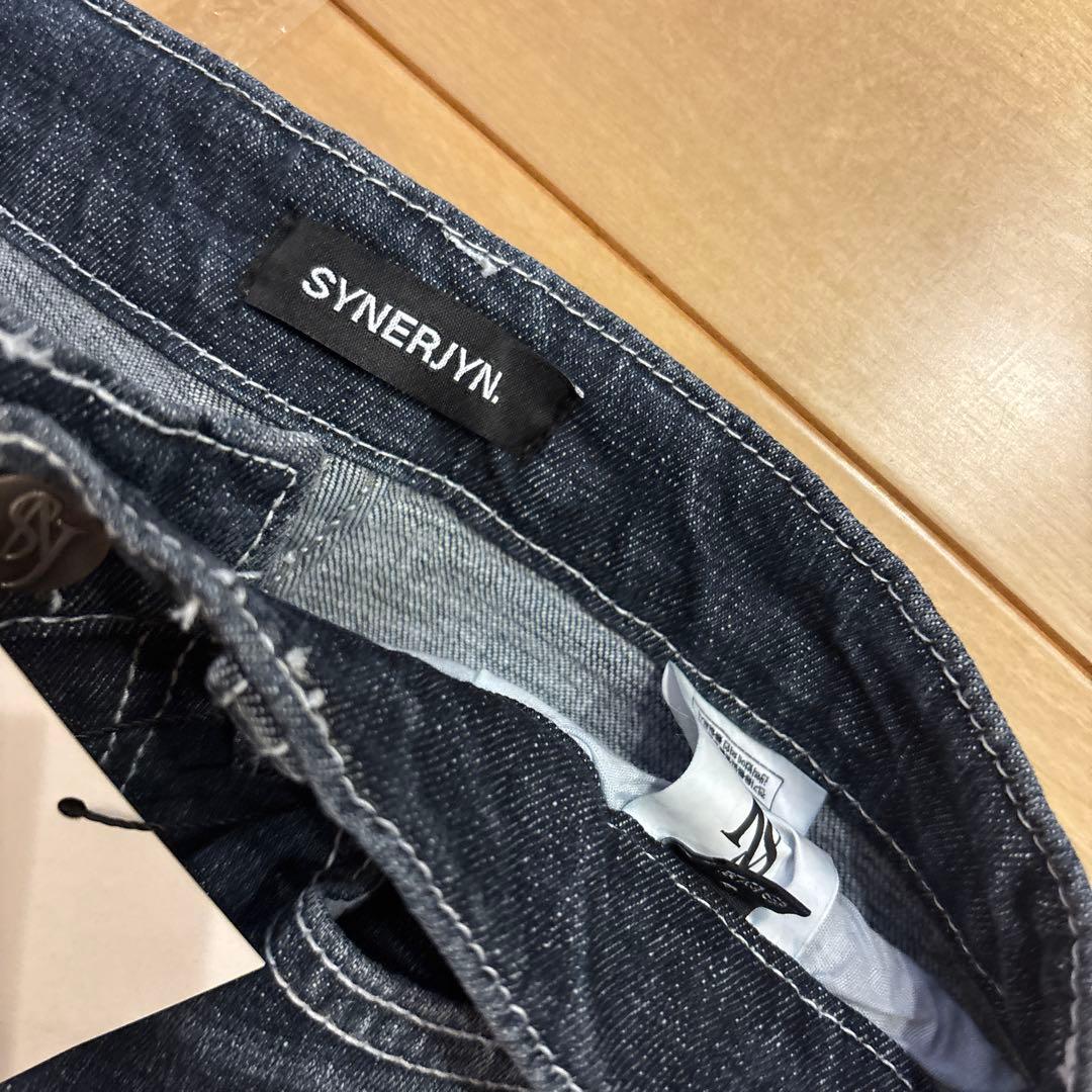 SYNERJYN CAT WASHING DENIM PANTS ムシンサ