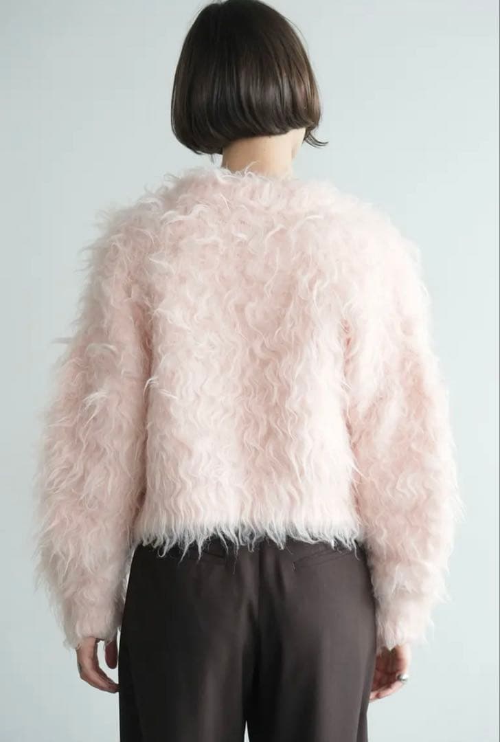 CLANE　SHAGGY SHORT KNIT CARDIGAN