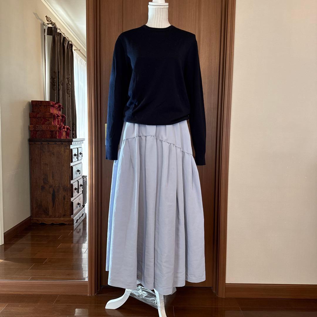美品★emmi atelier★ボリュームティアードスカート ブルー