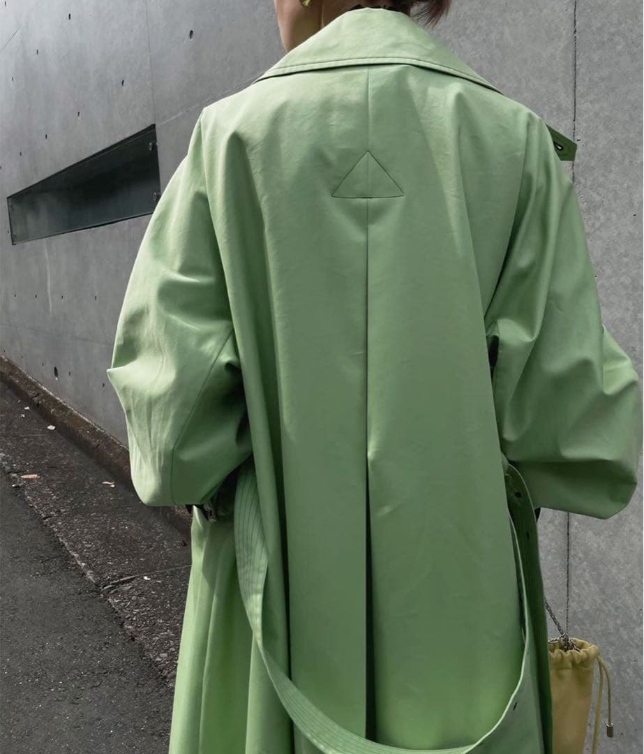 amerivintage トレンチコート　メロンカラー