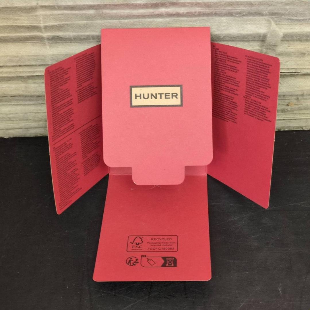 ☆未使用　HUNTER　ショートレインブーツ　WFS1000RMA　US7