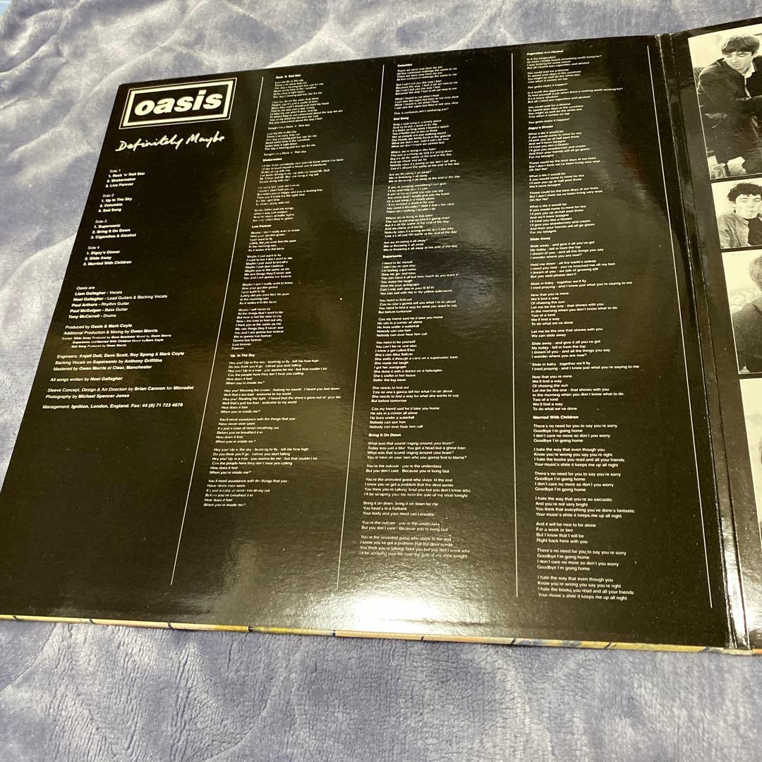 oasis definitely maybe レコード　CRELP169 新品
