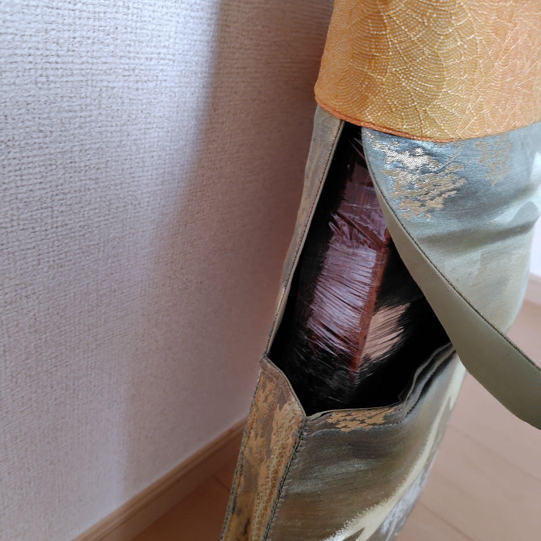 お琴カバー【山】着物帯 ゆたん油単ハンドメイド 和楽器 正絹 袋帯 山田流