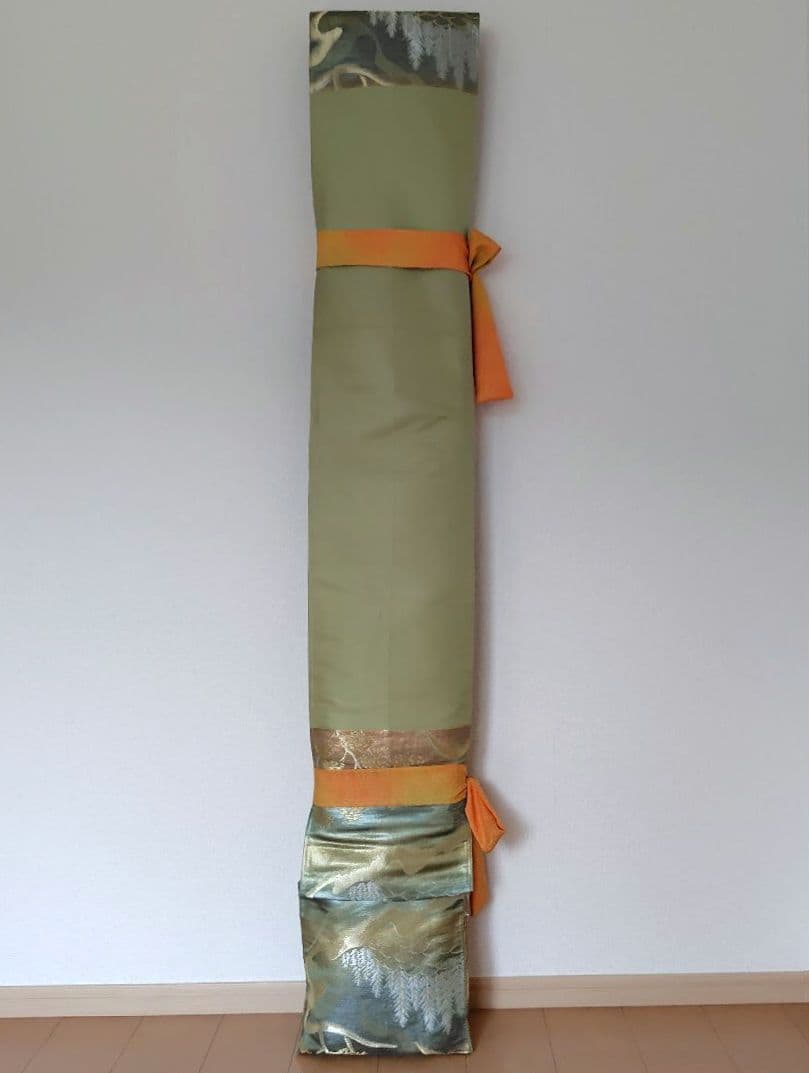 お琴カバー【山】着物帯 ゆたん油単ハンドメイド 和楽器 正絹 袋帯 山田流