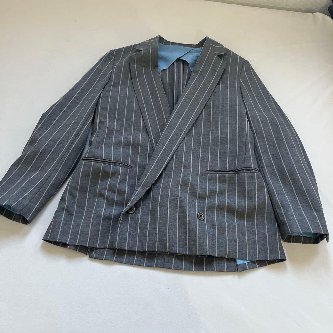【Thanks】drawer ストライプ アンコンジャケット 美品