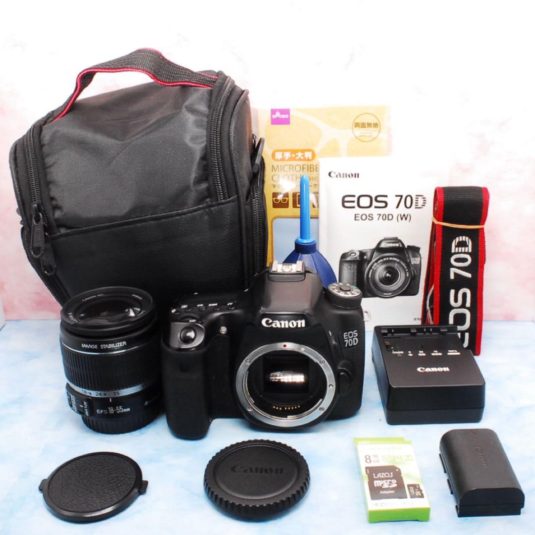 キャノン EOS 70D★Wi-Fi搭載★一眼レフカメラ★手ぶれ補正★バッグ