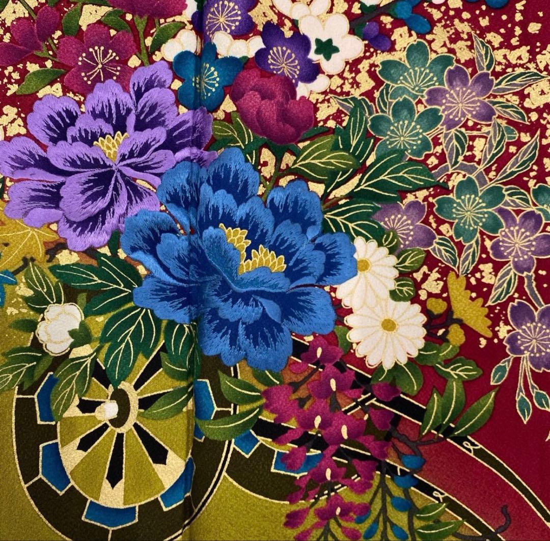 極上逸品✨正絹振袖フルセット✨高級金彩古典柄✨成人式 前撮り 袋帯付