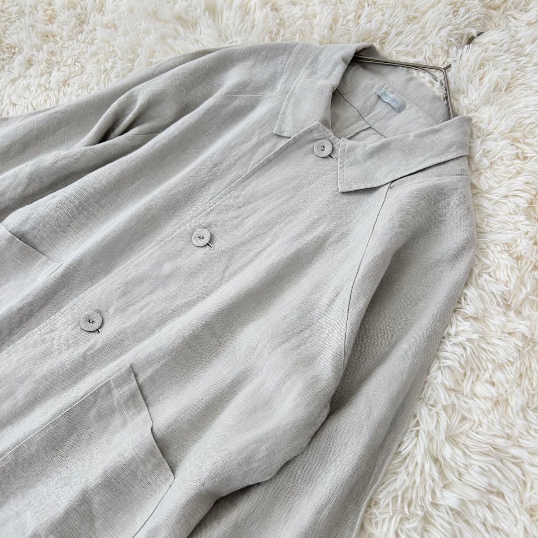 fog linen work リネン コートワンピース