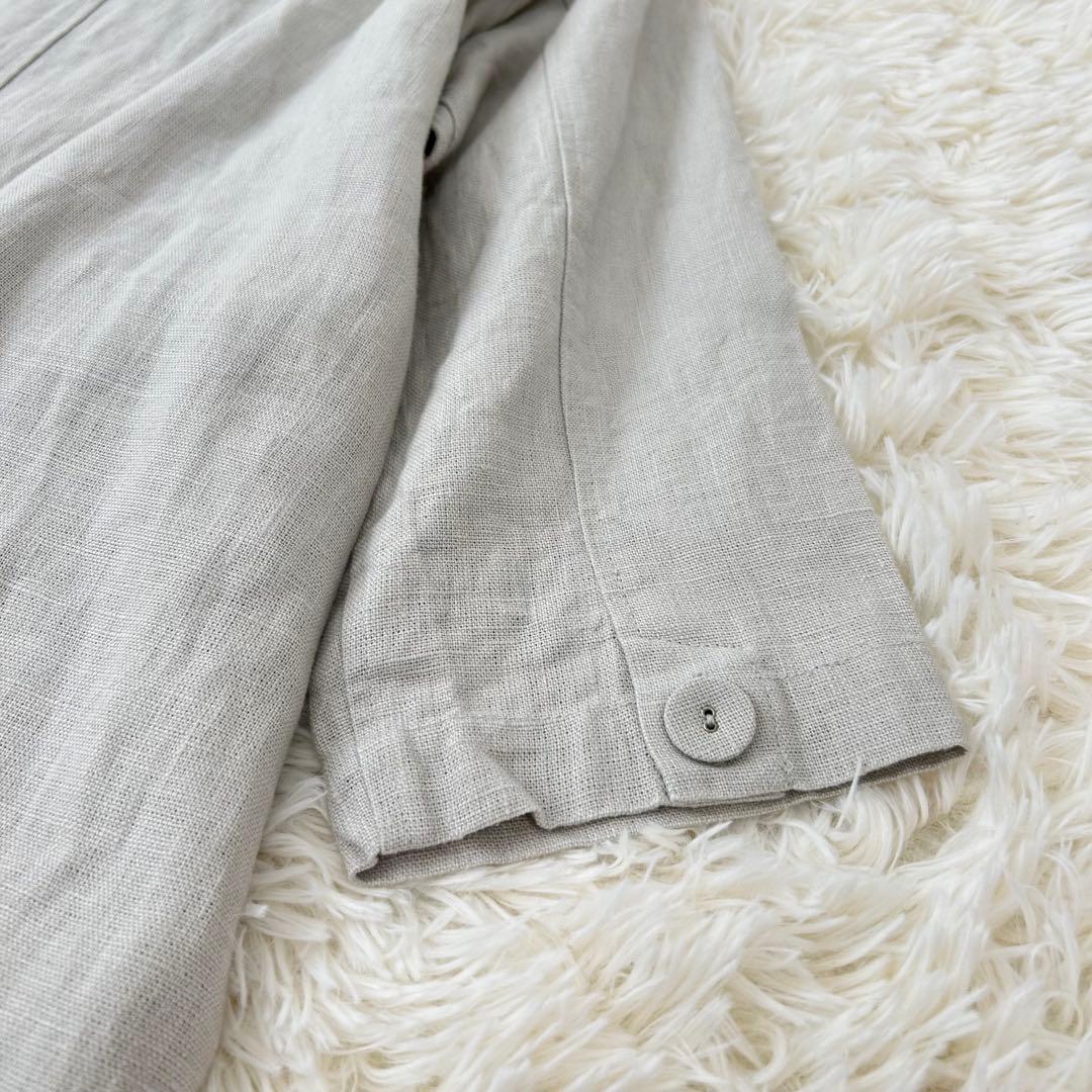 fog linen work リネン コートワンピース
