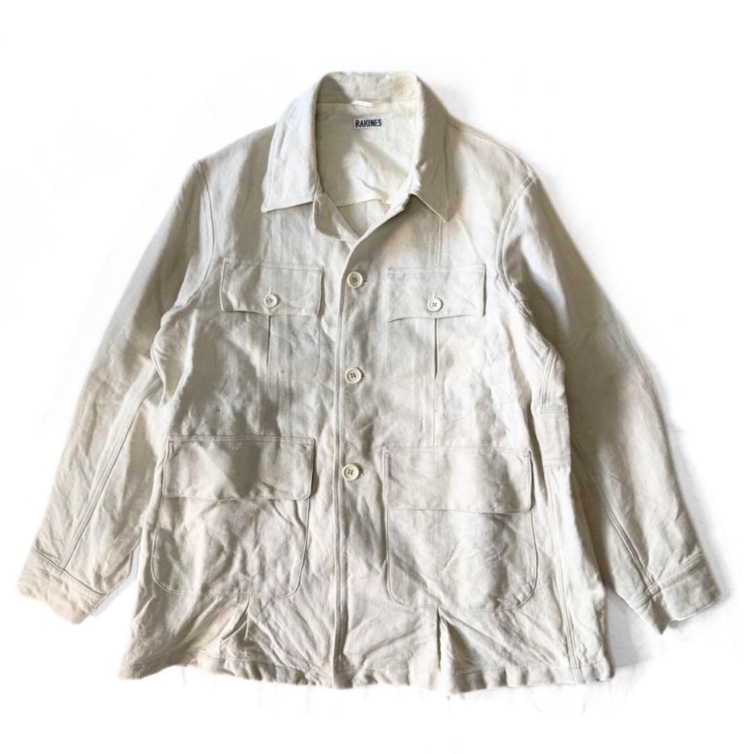 RAKINES ヘンプ サファリジャケット カバーオール 美品 パンツ コート