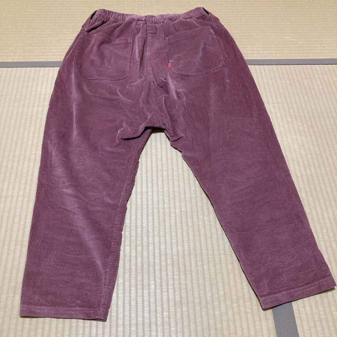 コーデュロイパンツ　パープルピンク　XL相当