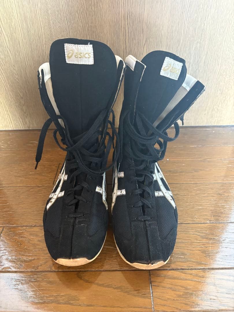 ASICS ボクシングシューズ ブラック ハイカット