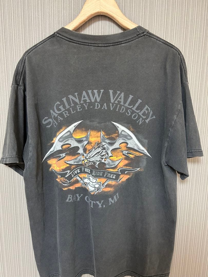 Harley-Davidson フレイムデザイン Tシャツ Lサイズ
