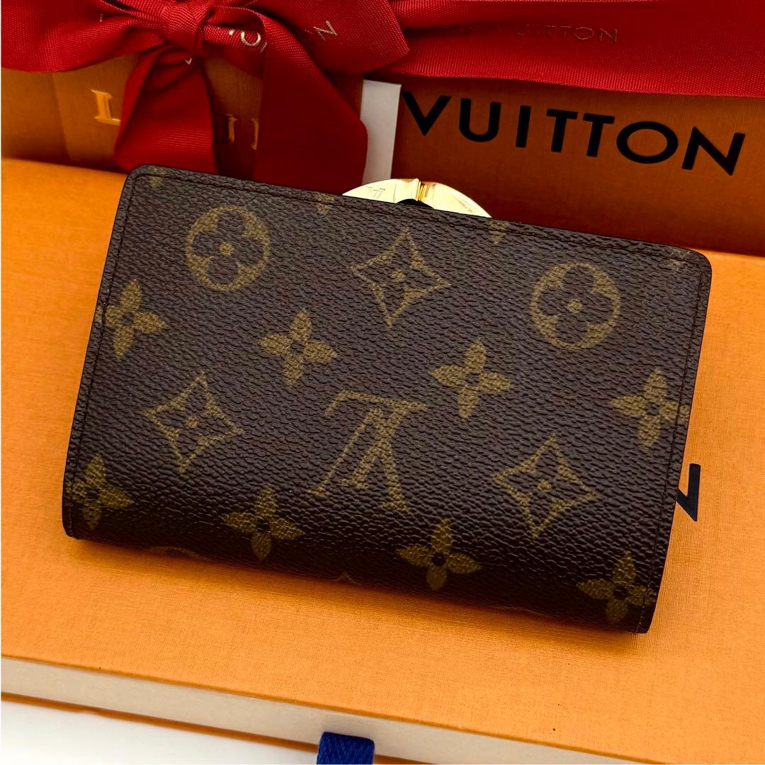綺麗✨ルイヴィトン モノグラム ヴィエノワ がま口 折り財布