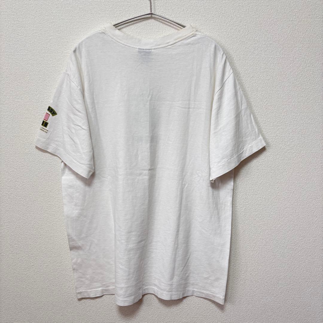 STUSSY ステューシー ホワイト Tシャツ 熊 ベア USA製 L オールド