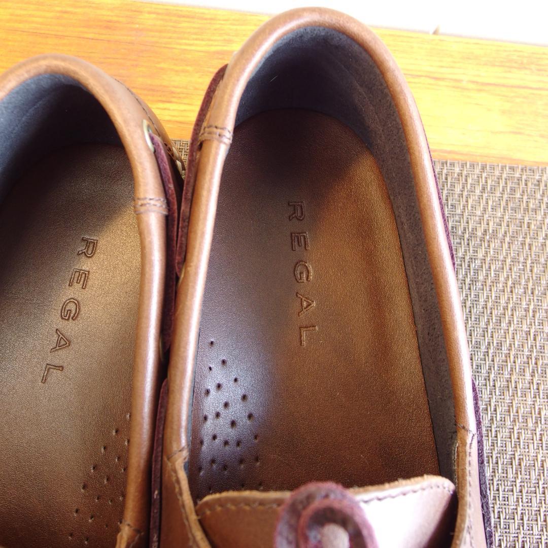 値下げ REGAL 60FL モカシン デッキ ダークブラウン　26.0㎝