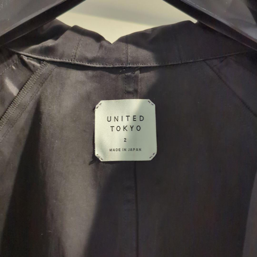 UNITED TOKYO ブラック ショート丈 モッズコート