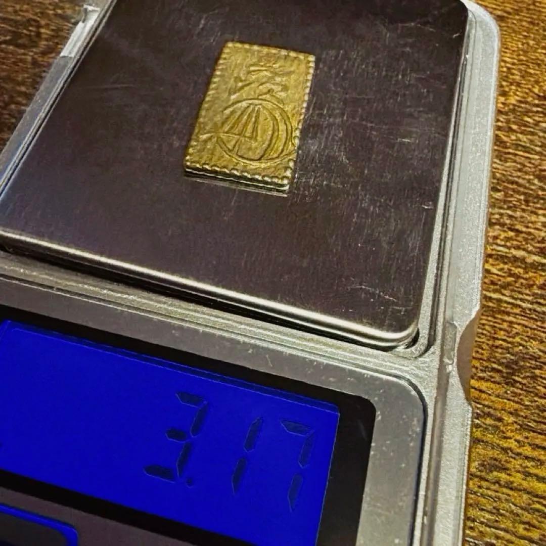 明治二分金 二分判金 江戸時代の金貨 3.17g