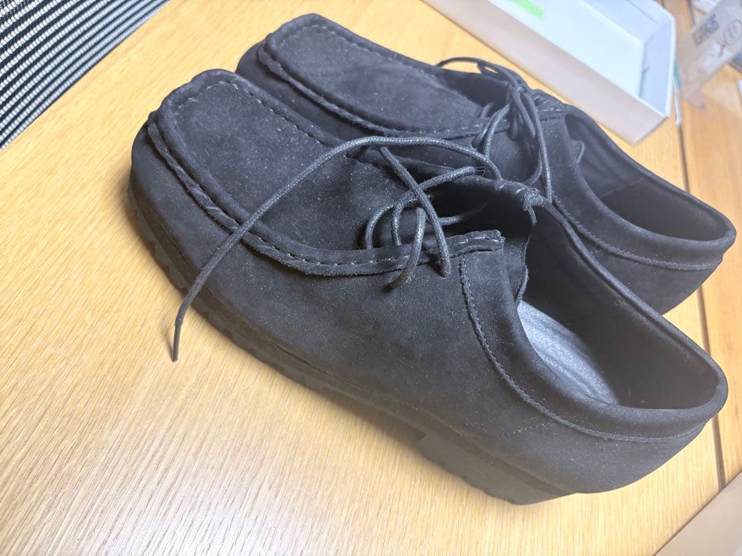 OPENING ACT Vibramソールヌバックリアルレザーモカシンシューズ