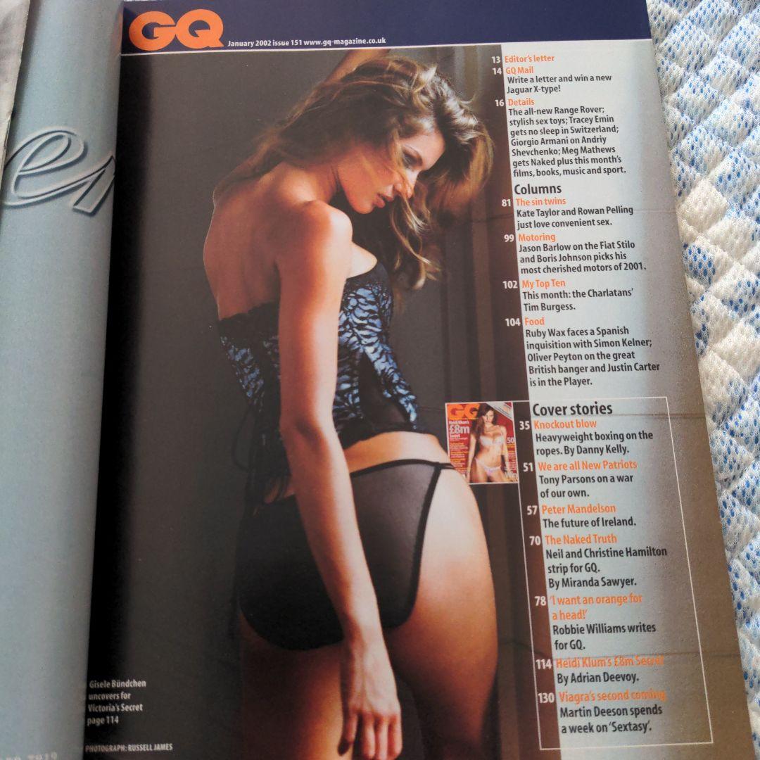 GQ　january 2002 Heidi　Klum