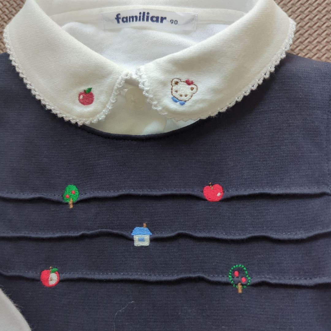 familiar 90 ワンピース　ブラウスとセット