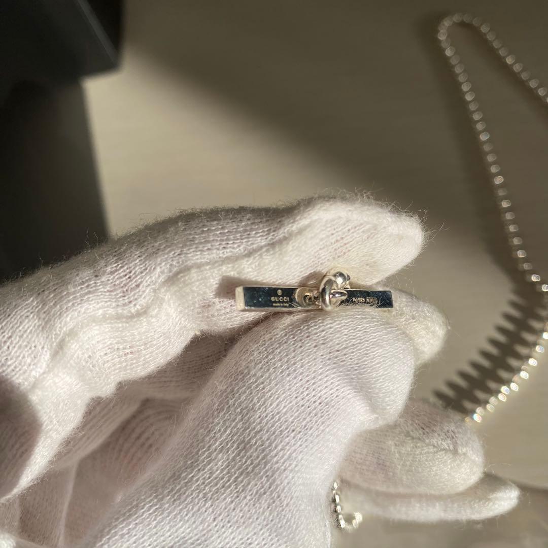 【匿名配達】GUCCI グッチ シルバーネックレス シルバー925　付属品あり